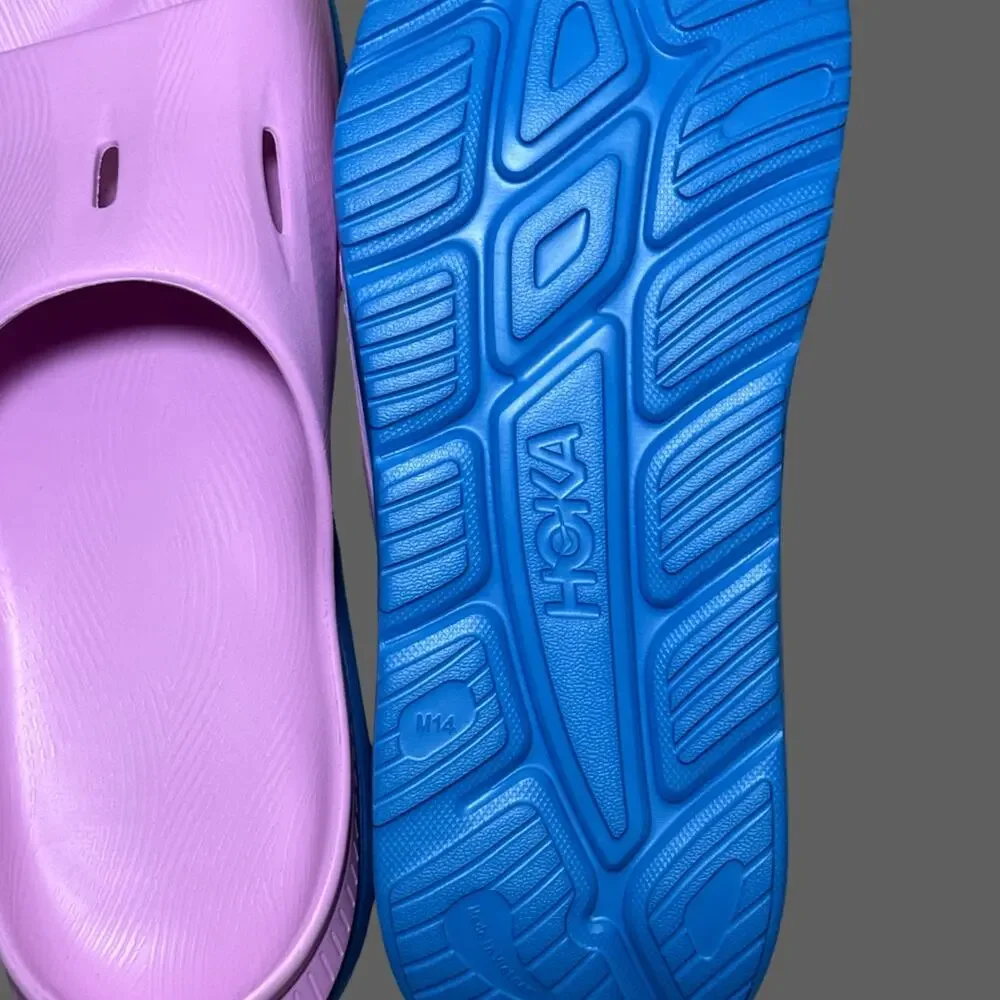 Hoka ORA Recovery Slide 3 Cyclamen Coastal Sky Mens 14 NWT
